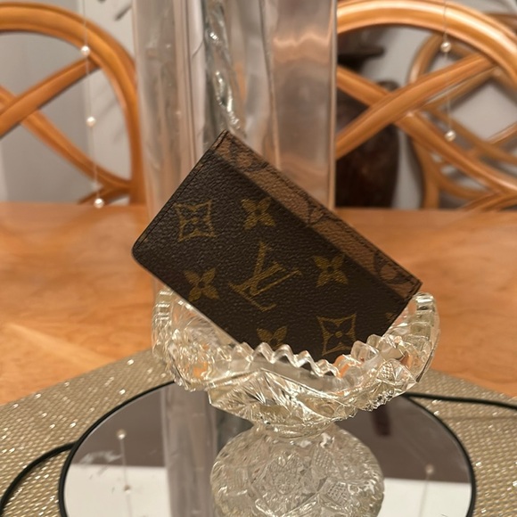 NIB Authentic Louis Vuitton Reverse Monogram Card Holder - Picture 1 of 3